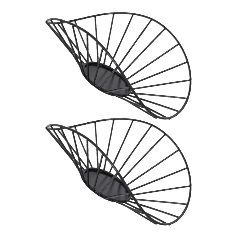 2Pcs Creative Iron Stand Modern Geometric Holder for Living Room Coffee Table Bookcase Aromatherapy Home
