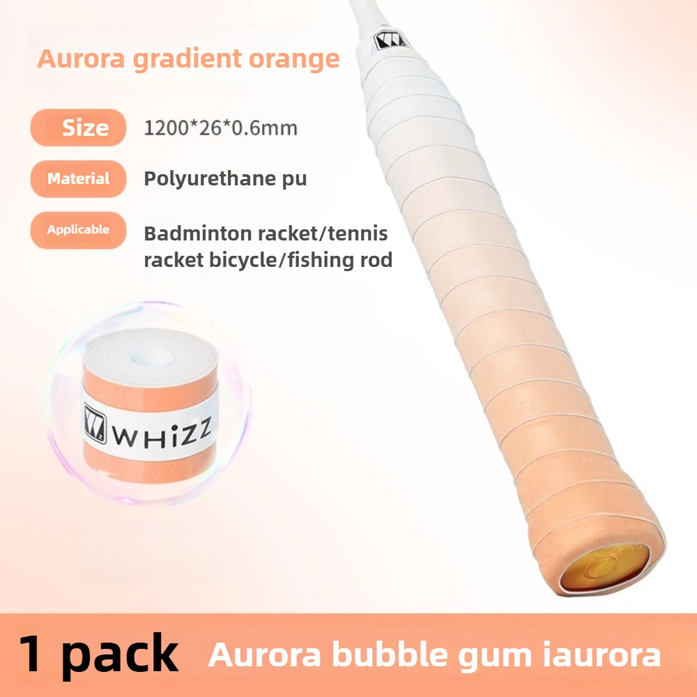 شريط قبضة فقاعات أورورا عالي الجودة مقاوم للصدمات وغير قابل للانزلاق مريح ماص للعرق وجيد التهوية لتنس الريشة