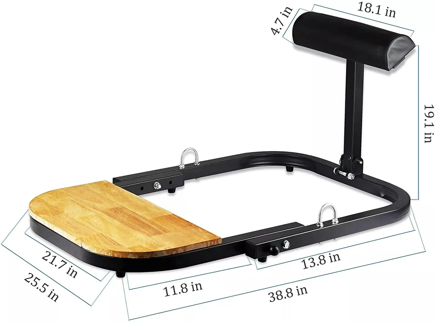 Machine de poussée de hanche pliante, équipement de fitness, exercice de levage Buttlock, propulseur de hanche, machine de fessier avec bandes, savoir à chaud