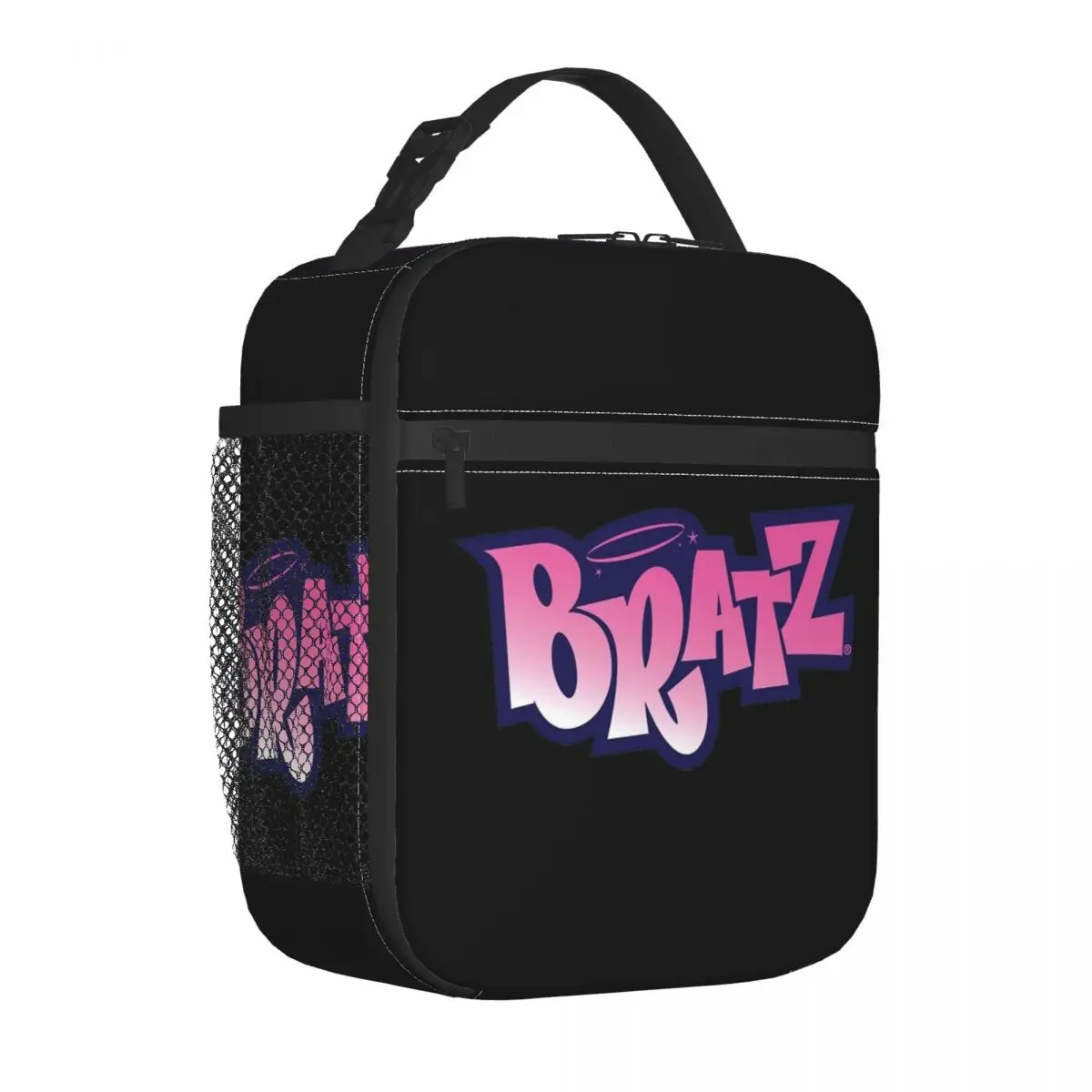 Bratz Doll Logo Y2k Anime Insulated Lunch Bags Large Lunch Container Thermal Bag Lunch Box Tote Office Picnic Food Handbags