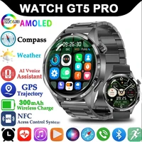Reloj inteligente 5 Pro GPS NFC Smartwatch hombres 360*360 pantalla AMOLED Monitor de ritmo cardíaco Bluetooth llamada IP67 impermeable hombres Smartwatch