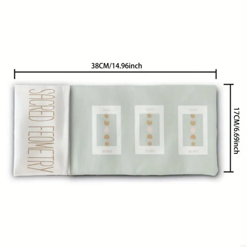 حقيبة تخزين البطاقات ذات الطابع الغامض والمتانة من نسيج البوليستر الكتان، أعمال فنية ملونة، مقاومة للماء، قابلة للطي من أجل #6