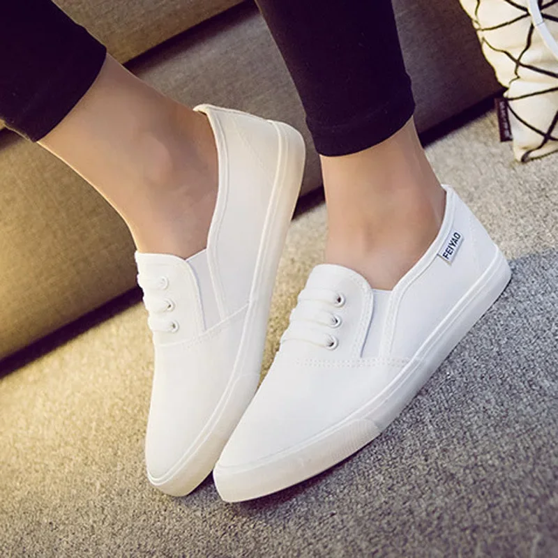 New Casual Canvas Shoes Ladies High-quality Flat White One Pedal Lazy Designer Zapatillas De Deporte Tenis Masculino Sneakers