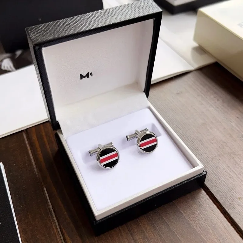 أزرار أكمام MB فاخرة من الفولاذ المقاوم للصدأ أزرار أكمام رسمية للرجال إكسسوارات حفلات الزفاف #2