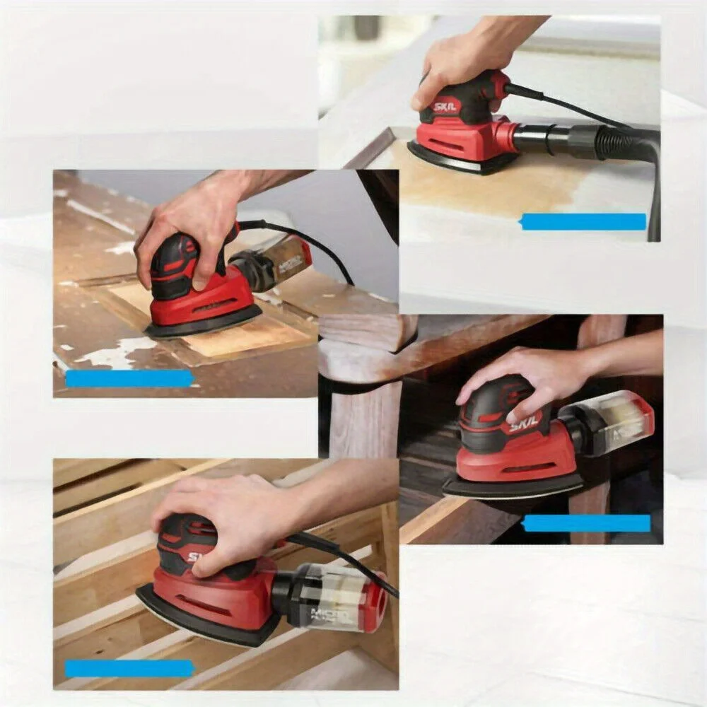 40/80Pcs Triangle Sanding Pads, Hook & Loop Detail Sander Sandpaper Sheets, 60/80/120/240 Grit for Wood Paint Surface Polishing - view 4