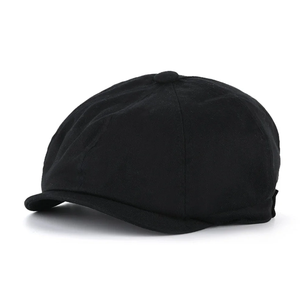 

Черная кепка-газетчица, весенне-летняя, мужская, темно-синяя, хлопковая, плоская кепка, большие размеры, восьмиугольная шляпа, винтажный берет, мужская кепка-уточка, большая.