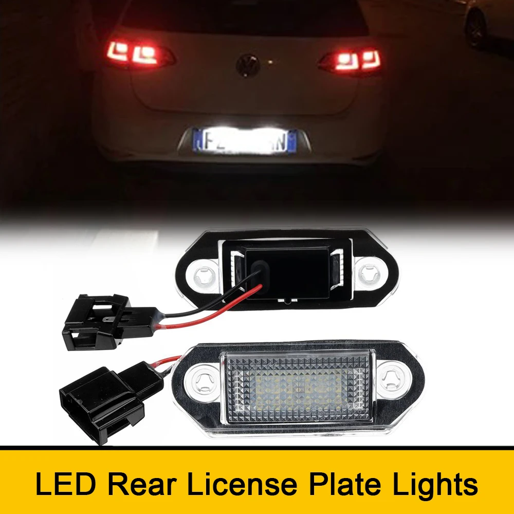 

White Led Rear License Number Plate Lights For Skoda Octavia I 1U2 Hatchback Octavia I Combi 1U5 Wagon 6000K Canbus No Error