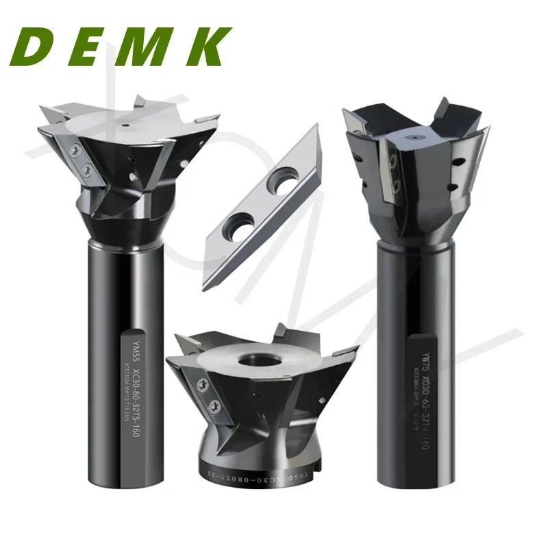 YW60 YW55 YW75 Dovetail groove lengthens cutting edge 75 60 55 degrees Dovetail cutter head Suitable for XCET30 carbide insert