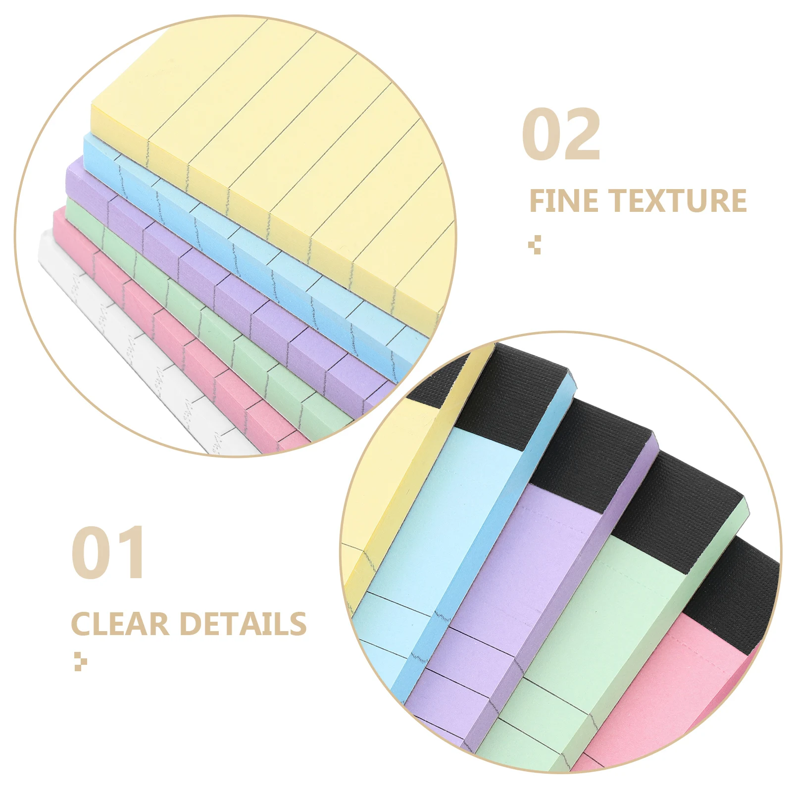 6pcs 메모 패드 라인 노트 플래너 메모장 메모 사무실 학교 사무실 쓰기 패드 일일 소형 메모장 추적기