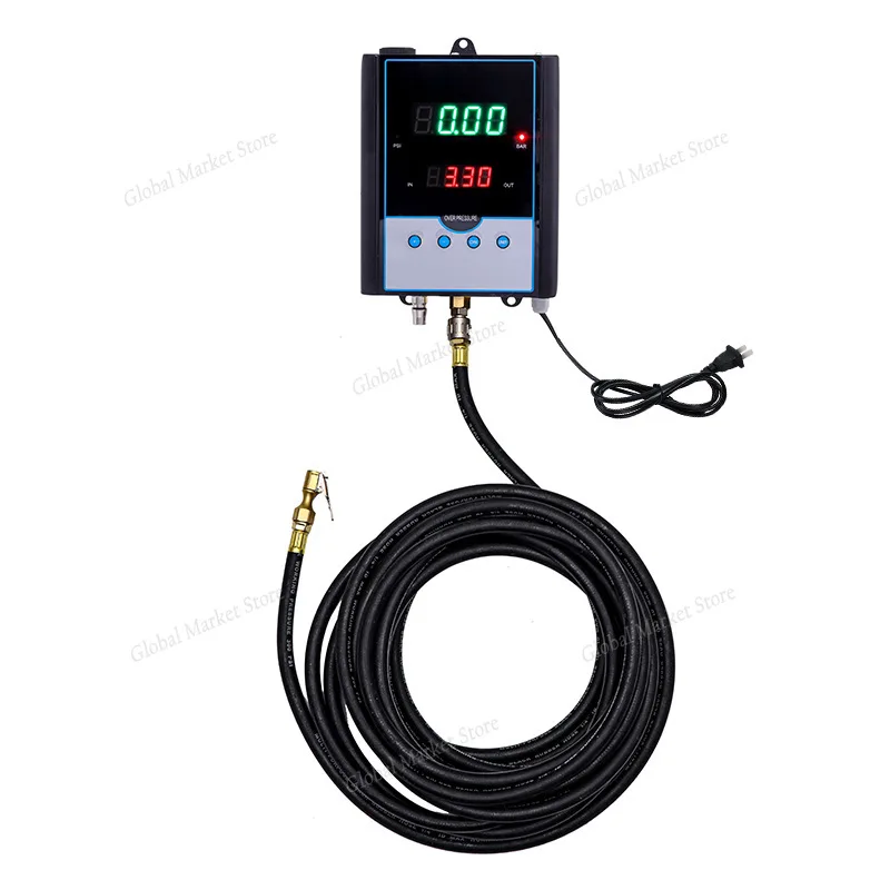 

Automatic Inflator Car Wall-Mounted Inflation Pressure Gauge Automatic Pumping Machine Tire Air Pump Car tire air pump