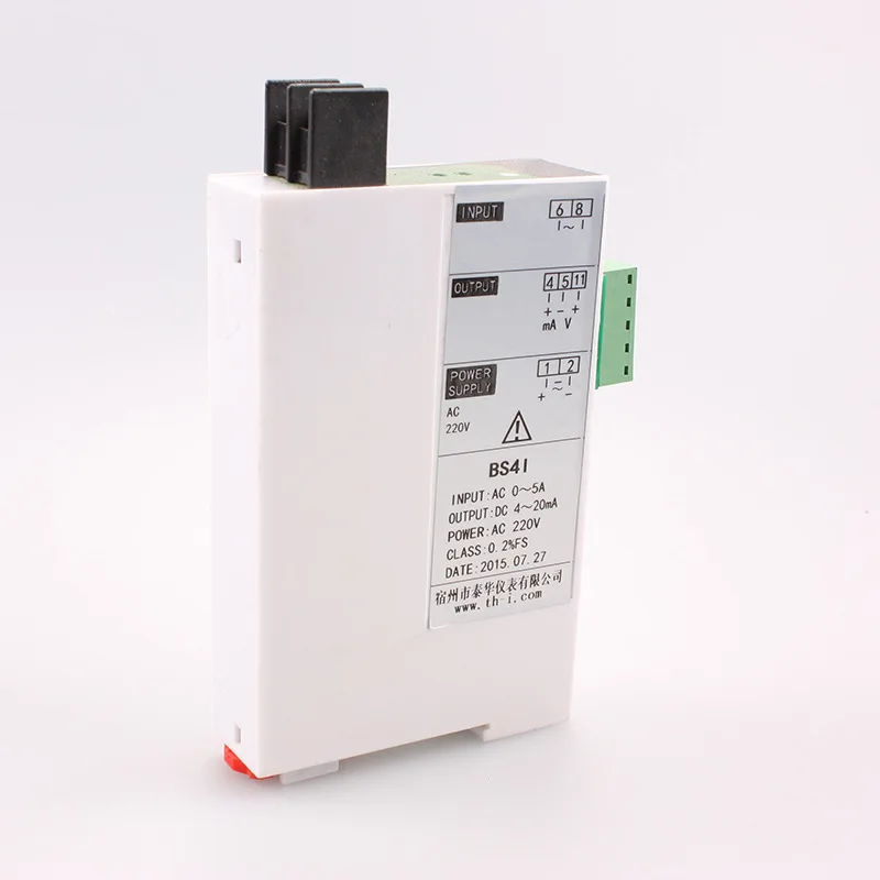 Current Transmitter Input 0-1A,0-5A,0-10A AC Output 1-5V,0-10V,4-20ma Current Conversion Voltage