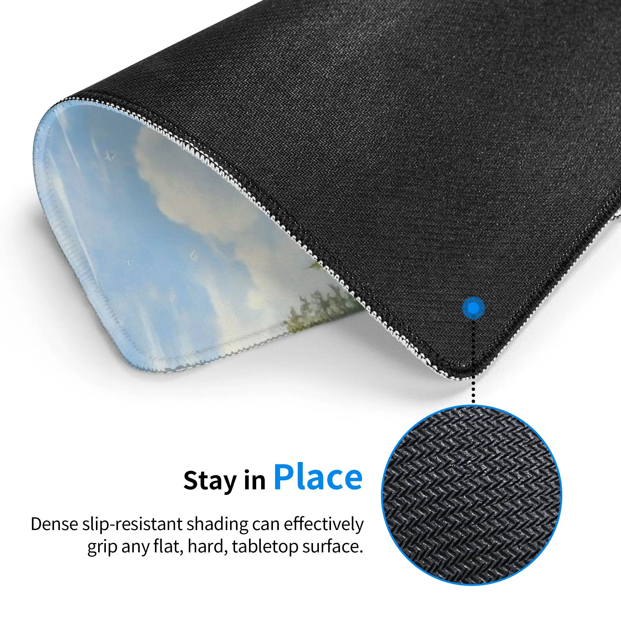 Realistic Daisy And Bee Pattern Mouse Pad Computer Keyboard Mouse Mat Gamer PC Laptop Desk Mat Office Accessories Table Mats