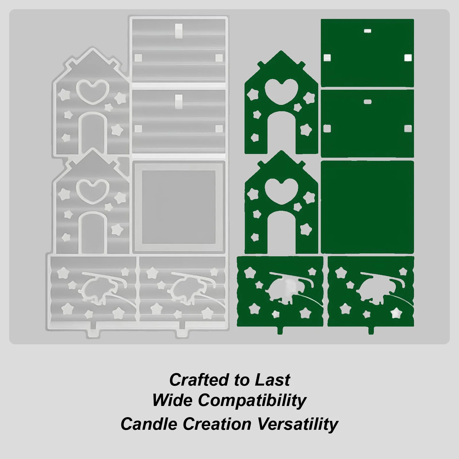 

Рождественские смоляные формы, Рождественский дом, ночник, силиконовые формы, антипригарный домашний декор для глины, штукатурки, воска, праздничная вечеринка