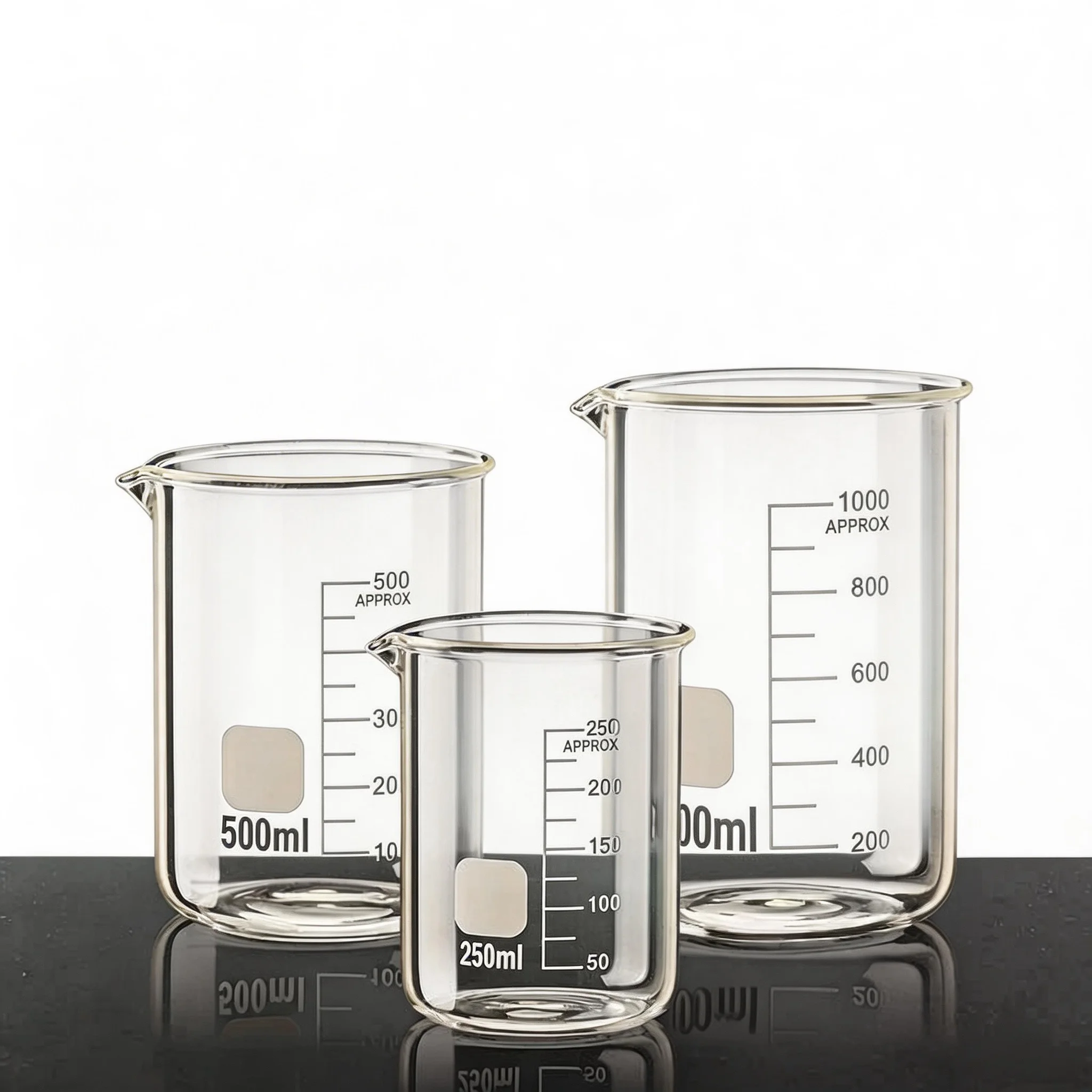 YWDL High Borosilicate Glass Measuring Cup With Scale Laboratory Beaker Kitchen Baking Measuring Cup 50/100/150/250/500/1000ml gallery 3
