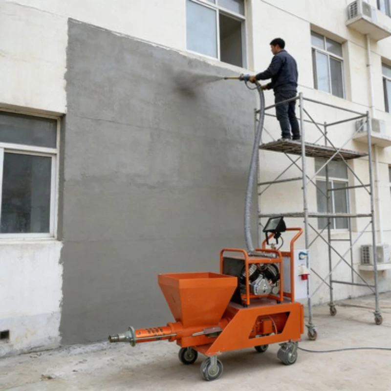 

5m3 h Mortar Cement Spraying Machine Dry Mix Mortar Spray Machine Wall Cement Plaster Machine Spray Painting Equipment