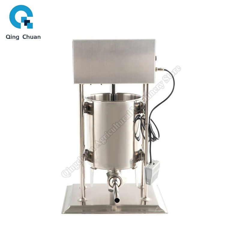 

Sausage Stuffer Filling Machine Electric 10L15L Hot Dog Filler Stainless Steel Commercial Meat Stuffing Enema Machine