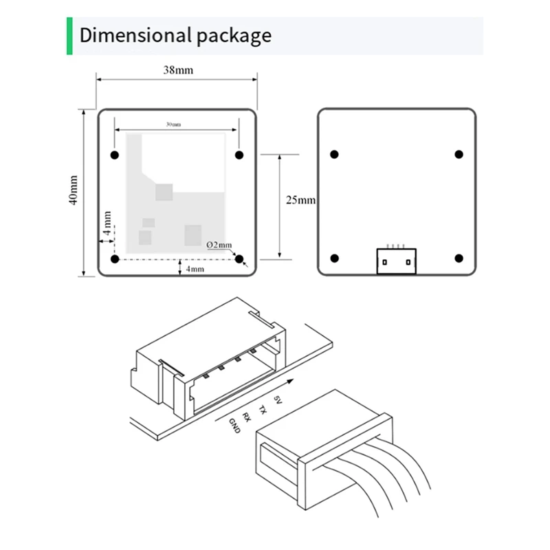 N11R- LD6002H-60G-Módulo de radar-Kit de respiração e batimentos cardíacos-detecção-Modulo de radar-sem contato-Monitoramento inteligente-módulo
