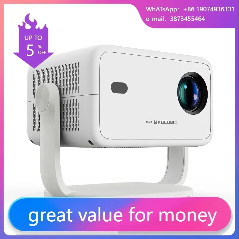 

650ANSI Smart L018 Projector 4K 1080P Auto Focus&Keystone Correction Android11 BT 5.2 WIFI6 Portable Voice Home Theater