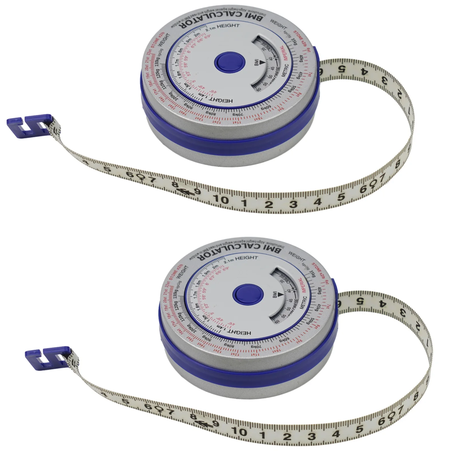 1/2 Stuks Zelfspannende Lichaam Meetlint 150 Cm Meten Heerser Voor Taille Borst Benen Naaien Tailor kleermakerij Meetinstrumenten