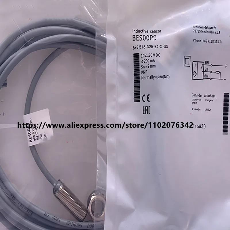 

3Pcs New Balluff proximity switch BES 516-325-E4-C-02 BES 516-325-G-E4-C-02