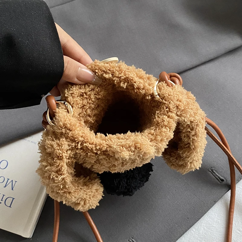 النمط الياباني Kawaii حقيبة المرأة لطيف الكلب الكرتون أفخم حقيبة كتف للنساء 2025 جديد Crossbody هاتف صغير حقيبة محفظة Bolsas #2