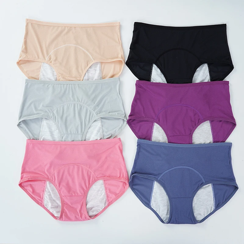 

Leak Proof Menstrual Panties Women Period Underwear Sexy Pants Incontinence Underwear Briefs Plus Size Femme Underpants