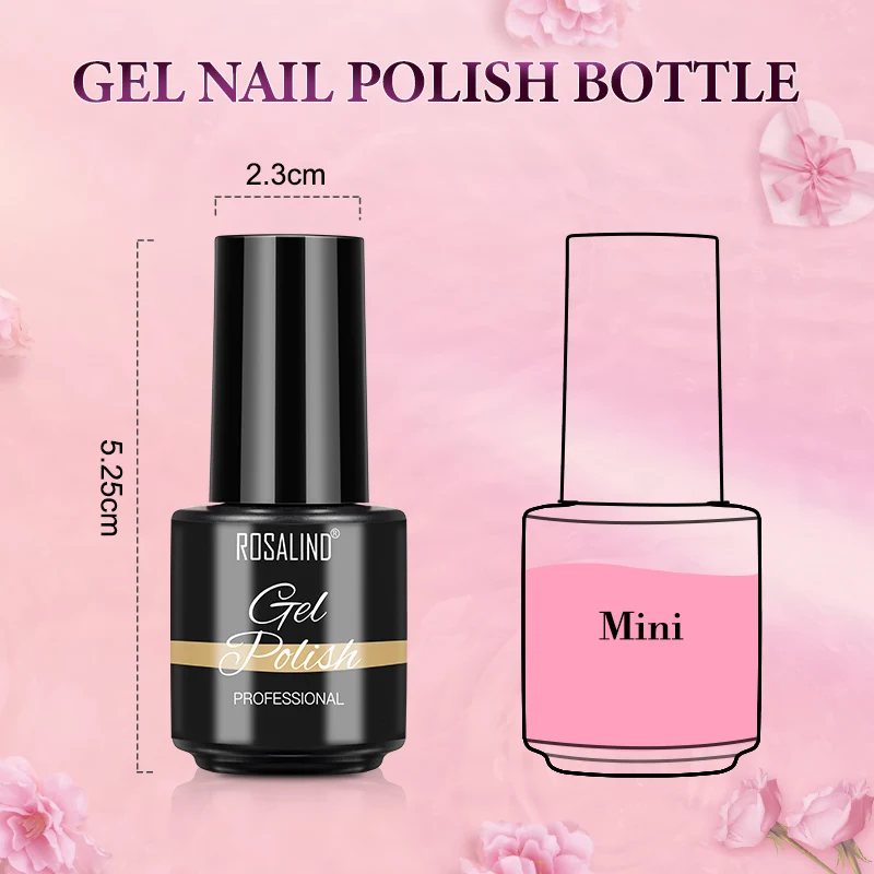 Rosalind Gel Nagellakset 60 Kleuren Semi-Permanente UV-Gellak Met Kleuren Kaartboek Doorweekt Nagellakken Basislaag