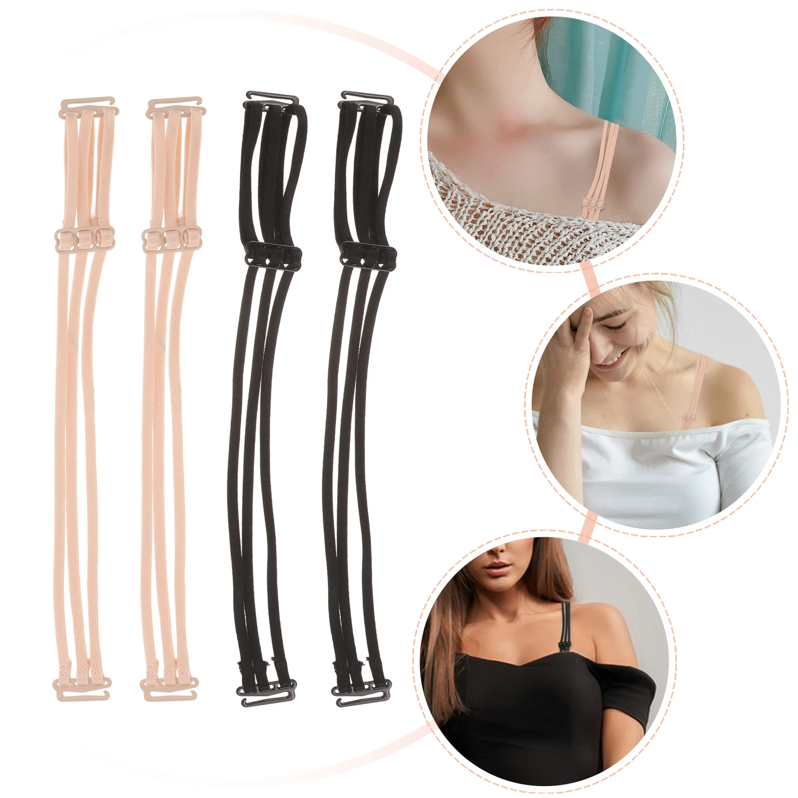 

Replacement Elastic Shoulder Detachable Strap For Women Extension Bra Straps Dress Straps For Strapless Dress Nylon Bra