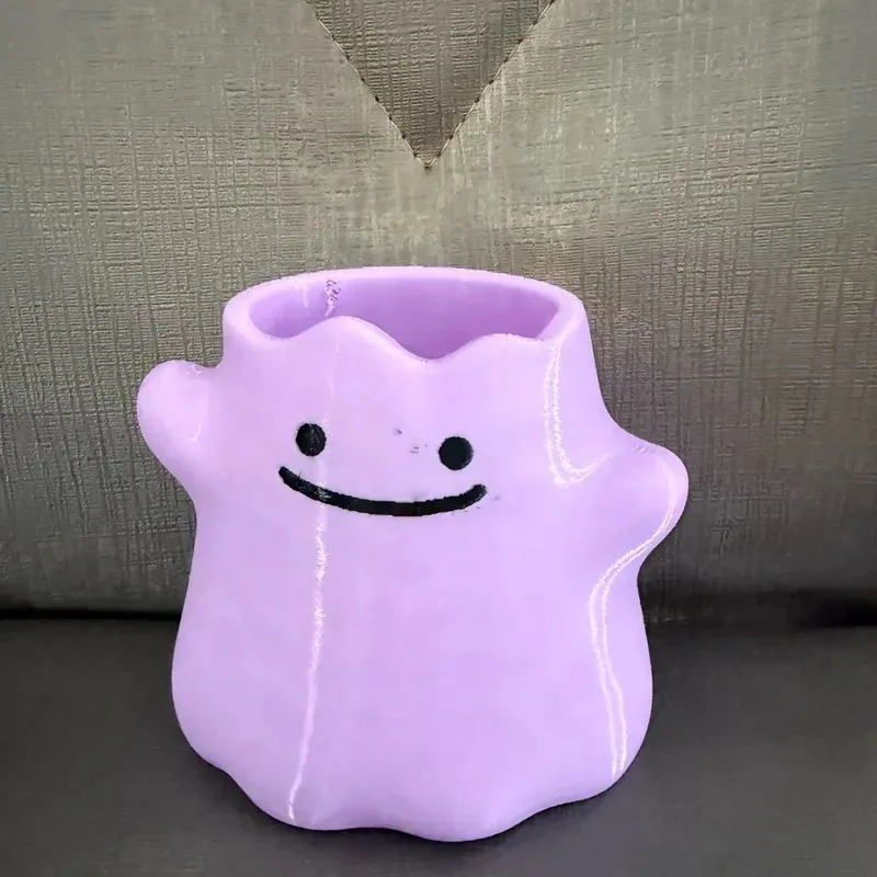 Pokemon Ditto Pen Holder Purple Cute Creative Desktop Stationery Storage Organizer For Office Home Desk Decor Container view 5