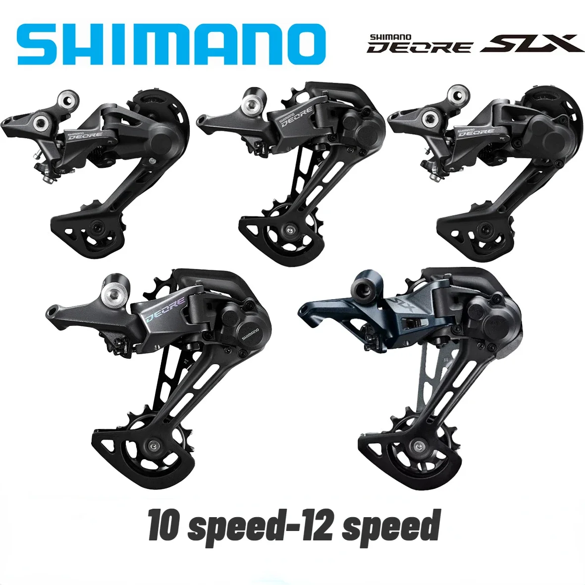 

Задние переключатели передач Shimano DEORE, горный велосипед M4120, M5100, M5120, M6100, M7100, M7120, M8100, M8120, M9100, SGS, 9S, 10S, 11S, 12S