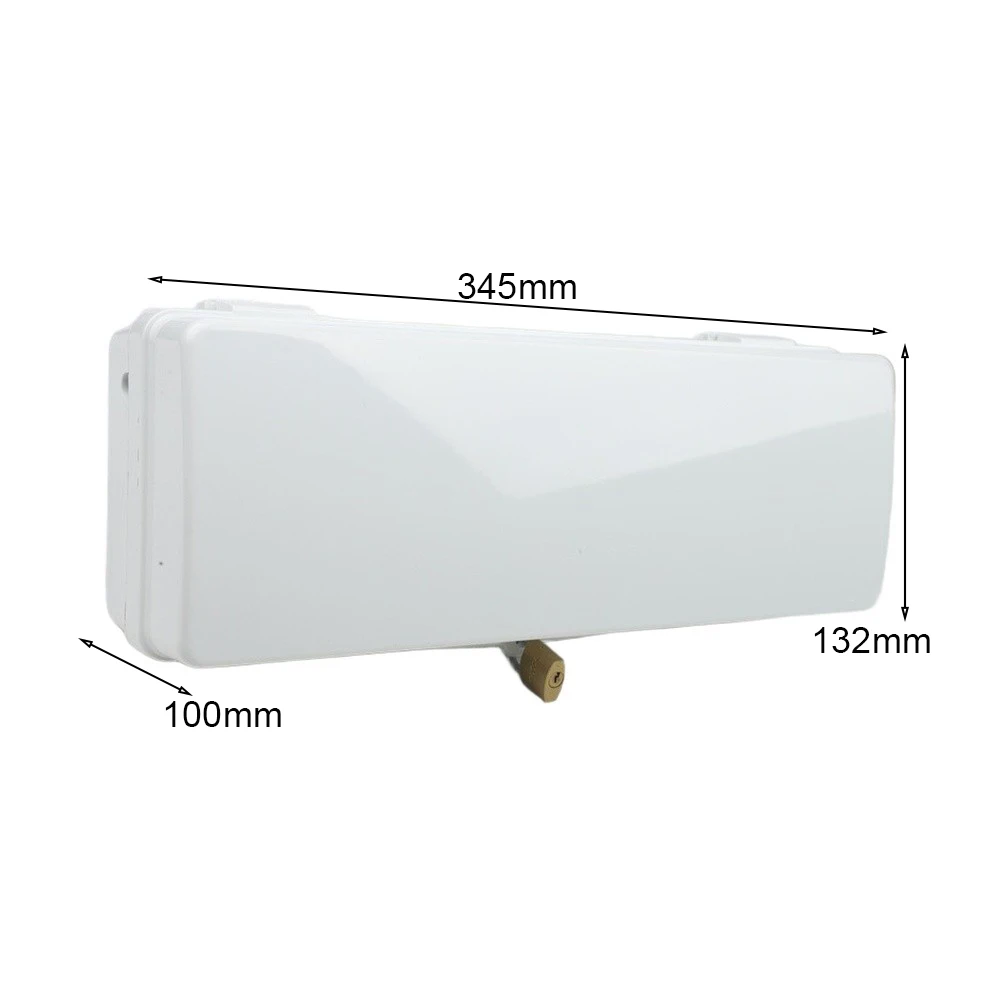 Lockable Outdoor Electrical Box Rainproof with Multiple 4/8 Output Holes for Weather Resistant Power  Lockable
