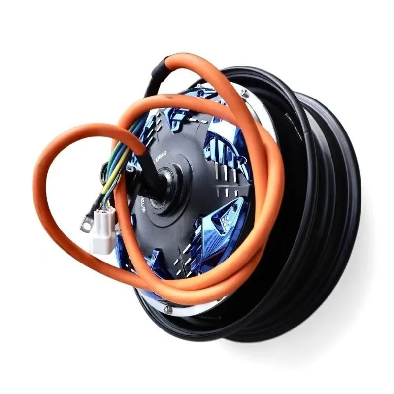 Brushless DC Motor 48V 60V 72V 2500W 10 Inch 45H Dual Hall Sensor For E‑Scooter E‑Bike Drive Replacement Motor Parts