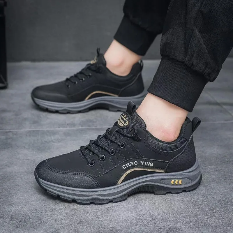Zapatillas De Deporte 2025 Men Leather Sneakers Outdoor Non-slip Climbing Shoes Man Running Sports Shoes Walking Trekking Shoes - Image 5
