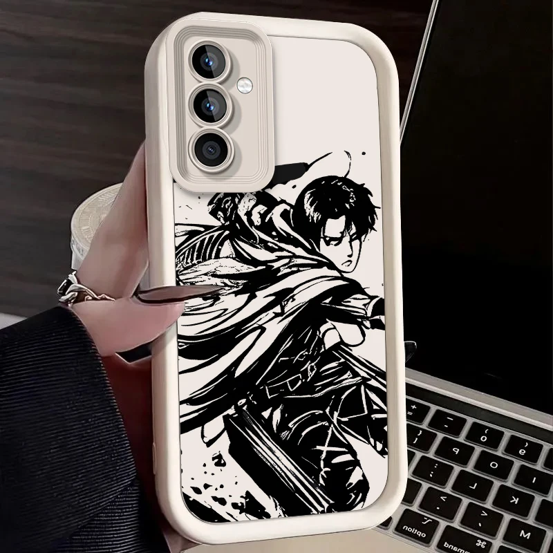 Etui Attack On Titan do Samsung Galaxy S25 Ultra Plus S24 S23 S22 S21 S20 FE A73 A72 A71 A56 A55 A54 5G A52 A52S A51 4G Cover