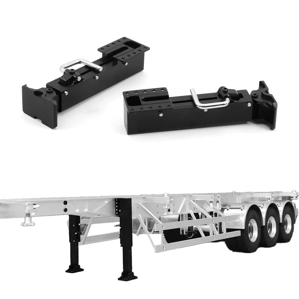 Support de train d'atterrissage de remorque en métal, stabilisateur pour camion à benne basculante 1/14 Tamiya RC, SCANIA 770S R620 VOLVO Arocs MAN TGX, accessoires de voiture