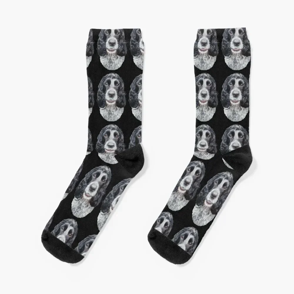 

Rosie the Blue Roan, Cocker Spaniel Socks gifts football happy funny gift Girl'S Socks Men's