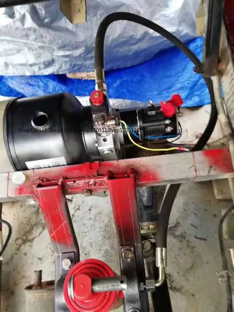 Electric Vehicle Modification Hydraulic Dump Tipping Bucket, Electronically Controlled Lifting, 12V-72V Universal Lift Kit