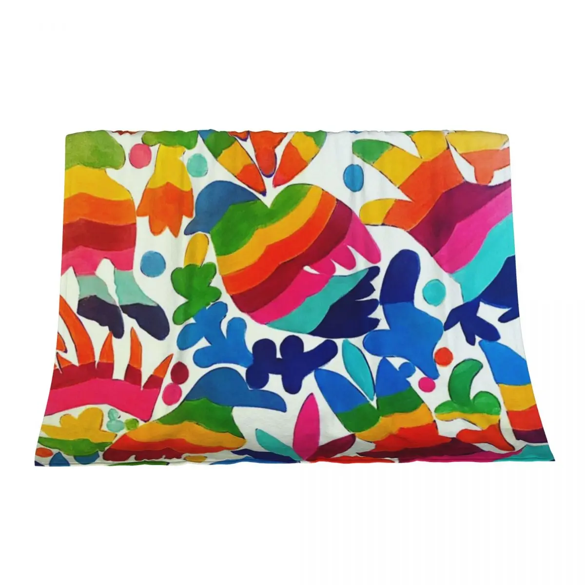 

Mexican Otomi Colors Throw Blanket blankets and throws Loose Moving Blankets