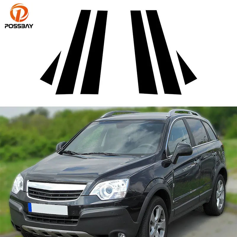 

6Pcs Car Pillar Posts for Opel Antara Vauxhall Antara 2007-2014 for Chevrolet Captiva Sport Door Window Trim Stickers Styling