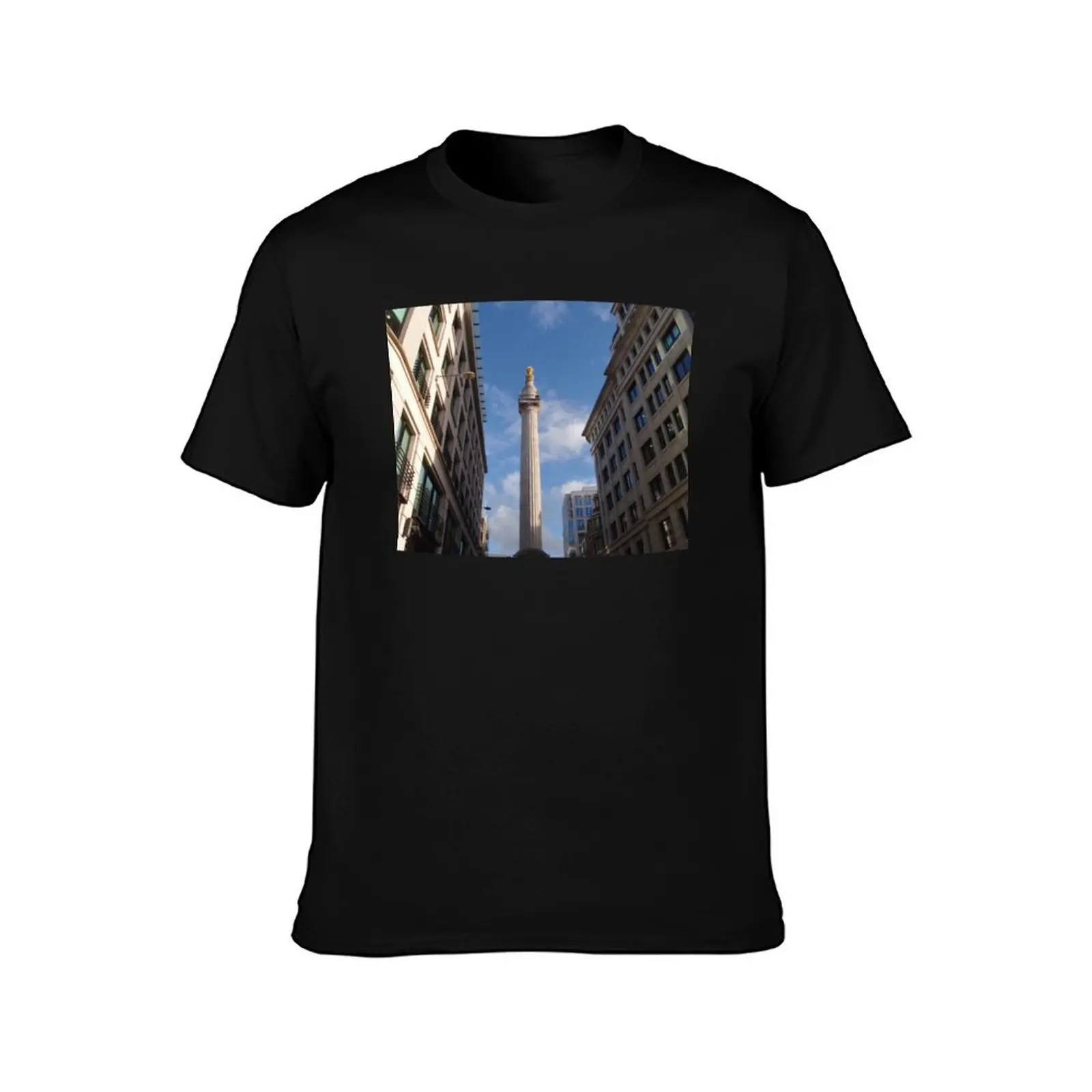 London The Monument T-Shirt Summer Holiday Casual Tee T-Shirt