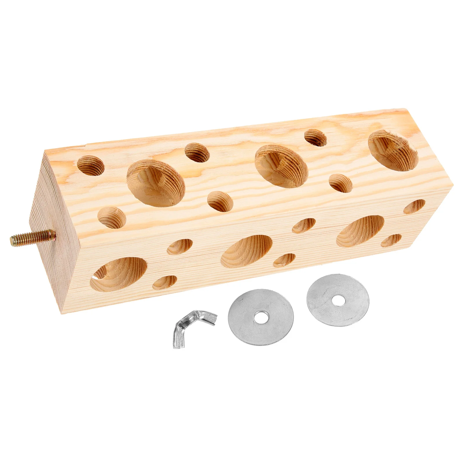 Parrot Chewing Toy Bird Cage Perches for Parakeets Natural Wooden Cockatiel Toys