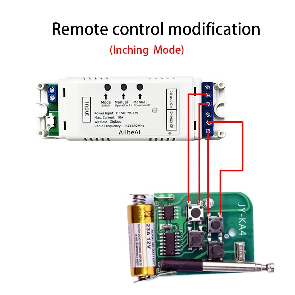 Zigbee Tuya Smart 2CH Switch Module,DC 12V 24V 32V,2 Channel Pulse Relay for SmartThing,Alexa 2MQTT Gateway RF Control