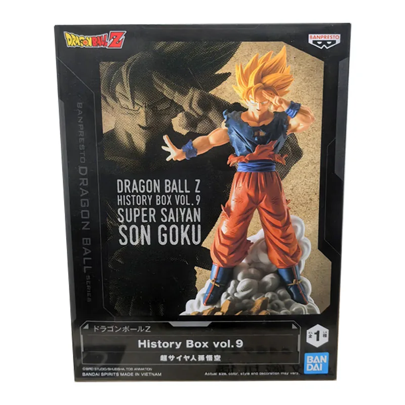 Bandai Dragon Ball Z Anime historia caja VOL.9 SUPER SAIYAN SON GOKU figura de acción juguetes de modelos coleccionables para regalo de niños
