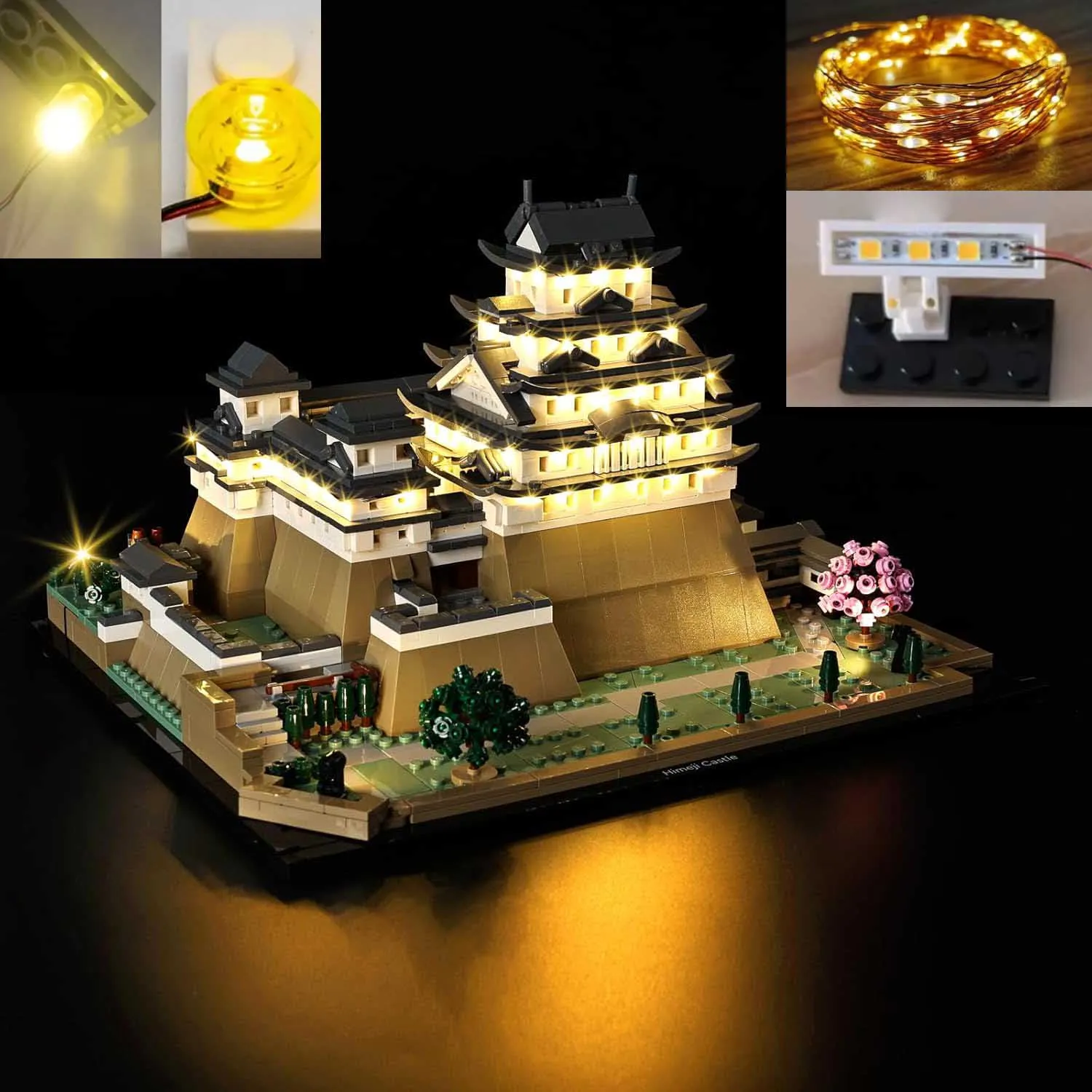 USB Lights Set for Lego Japanese Himeji Castle 21060 Building Set - (NOT Include LEGO Bricks)