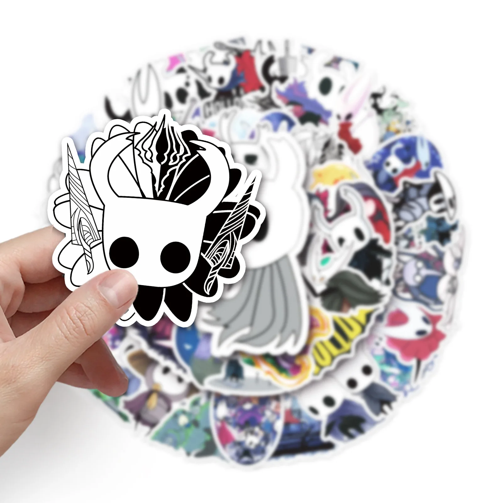 Hollow Knight 50pcs stickers creative personalised cartoon prints high-quality waterproof stickers for mugs and phone cases DIY view 6