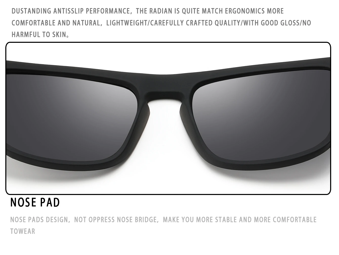KAROS Polarisierte Sonnenbrille, Unisex, blendfreie Fahrbrille, Outdoor-Sport, Angeln, Radfahren, Reisen, Strand, UV400-Brille – Detail 4