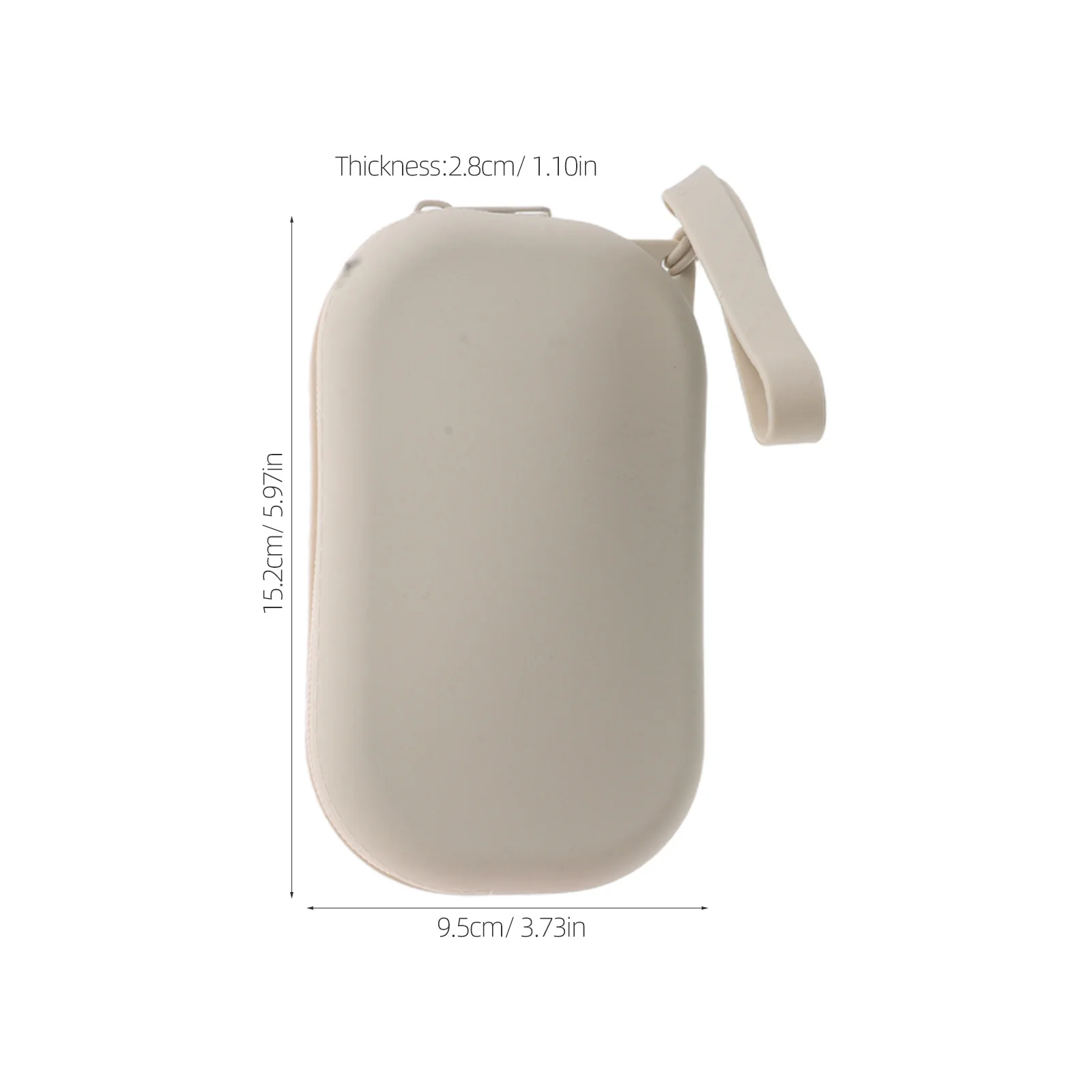 5Pcs Silicone Makeup Bag Compact Travel Pouch for Women Waterproof Small Zipper Pouches Change Wallet Keychain Portable