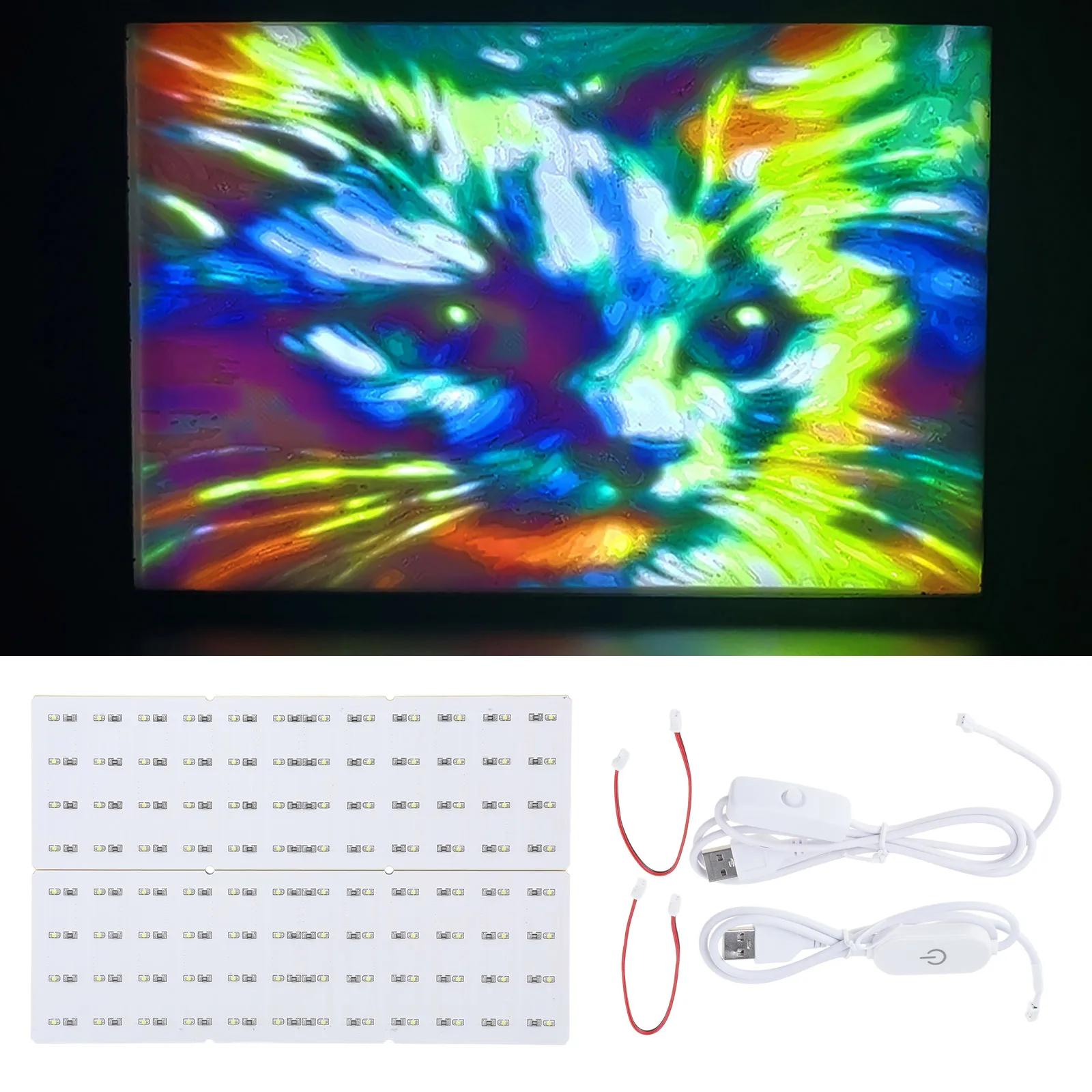 LED-Panel, LED-Hintergrundbeleuchtungsplatine, Ersatzteil für Lab-LED-Hintergrundbeleuchtungsplatine, Lithophane 3D-Druck für CMYK-Lithophane-Bundle – Detail 11