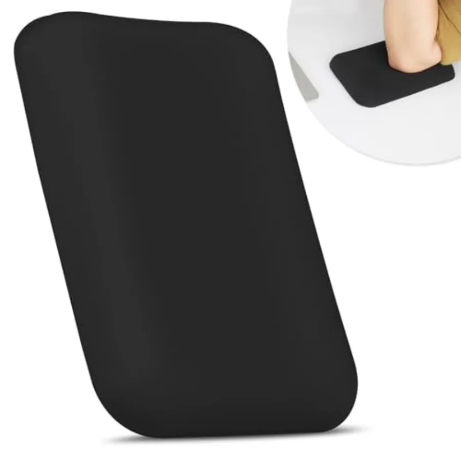 

Elbow Rest Pads for Desk, Black Ergonomic Arm Rest Pads with Memory Foam and Non-Slip Base, Armrest Cushion Support Pad Relieve