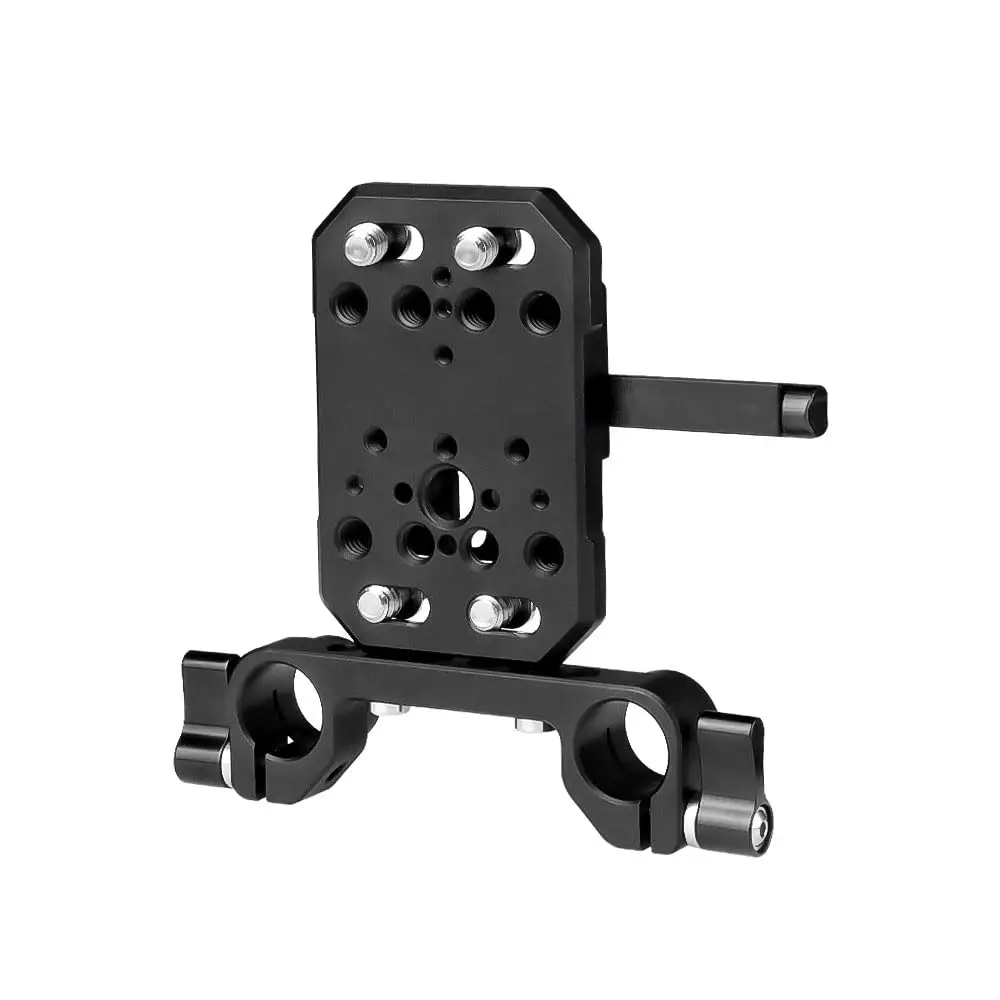 Alvins V-Mount Battery Plate with Dual 15mm Rod Clamps, V Lock Battery Mounting Plate for Sony Canon ARRI RED Panasonic Nikon